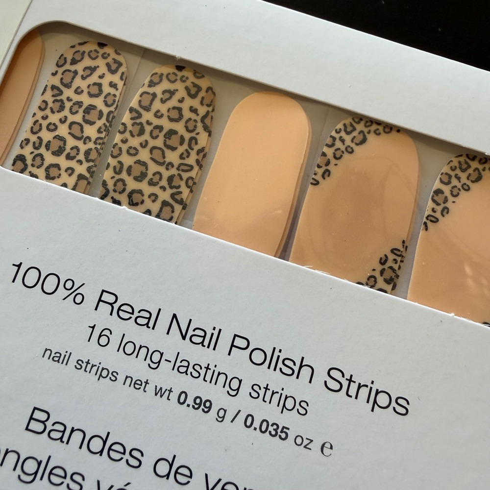 Color Street Nail Polish Strips Tan Trend Spotted Leopard Print FDC229